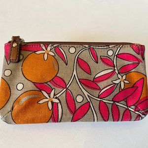 Fossil Orange Fruit & Pink Leaves Pouch